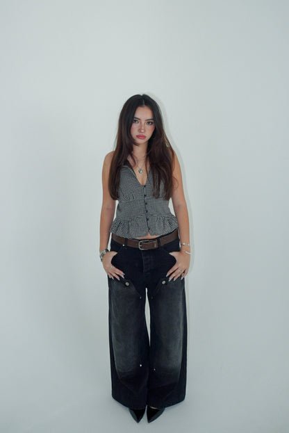"double knee" denim