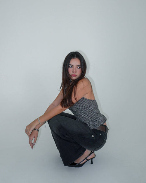 "Double Knee" Denim - BLACK